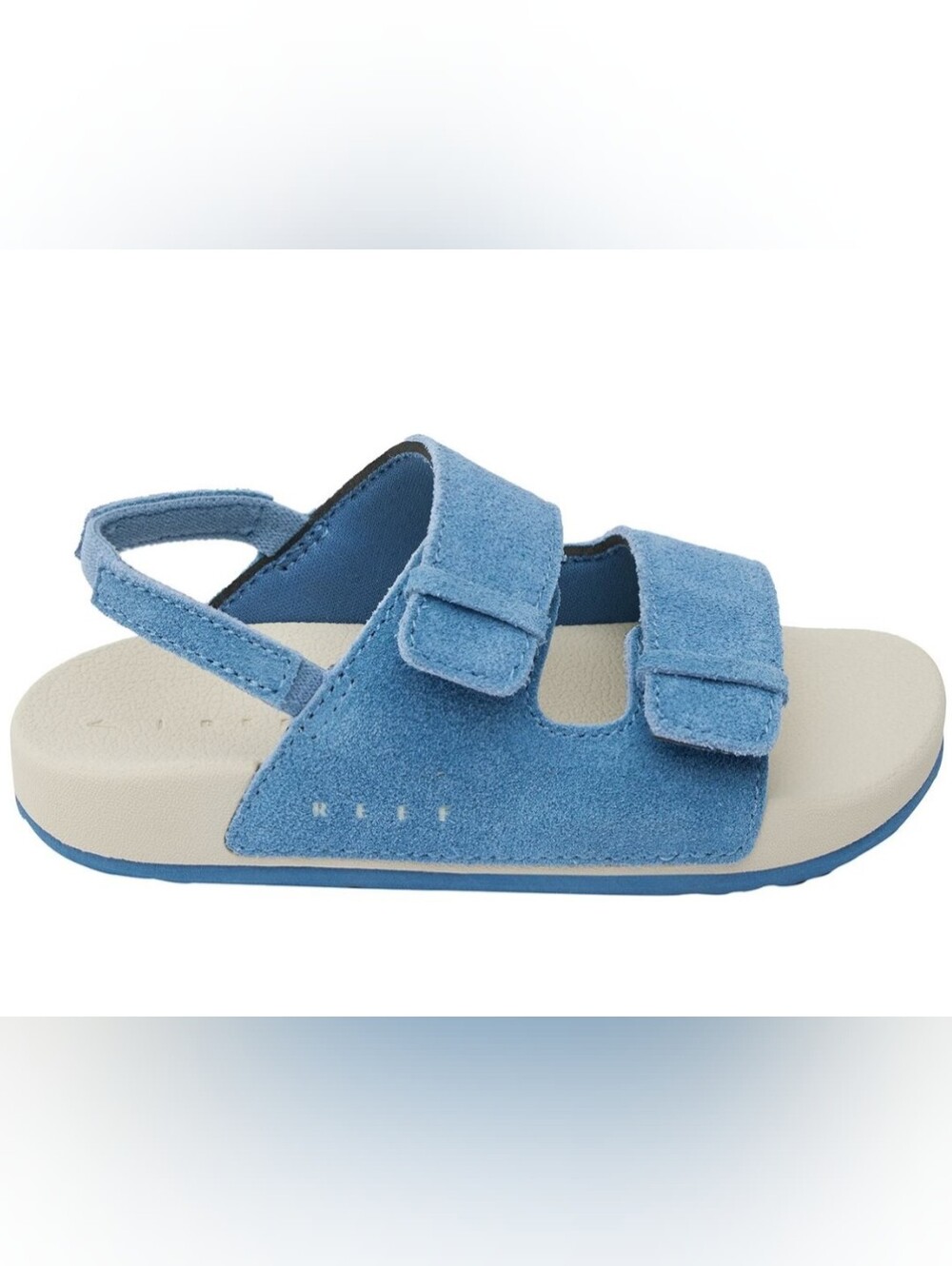 Reef Ojai Blue Suede Sandals Kids 10 NWT